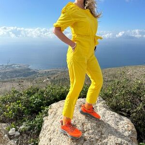 Vintage Bright Yellow Jumpsuit